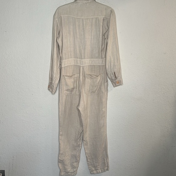 Mate the Label 100% Linen Jumpsuit in Natural size xs - Picture 8 of 8